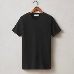 NWOT American Giant Premium Slub Short Sleeve Tee Women's Small Black